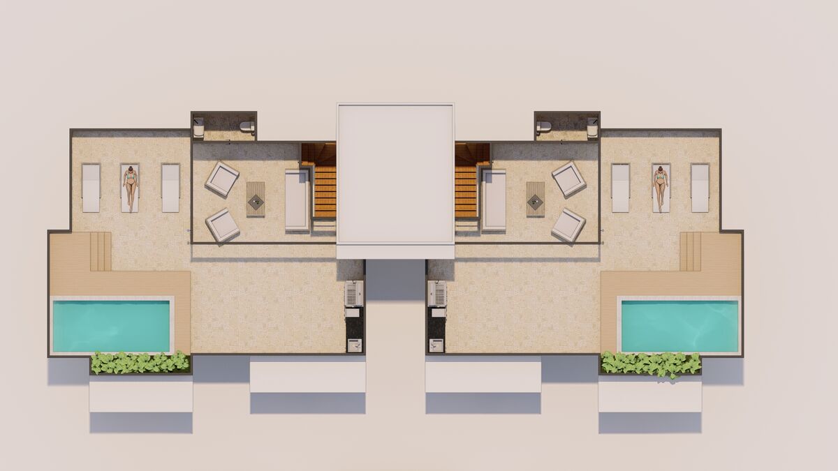 Planta penthouse Lugimar